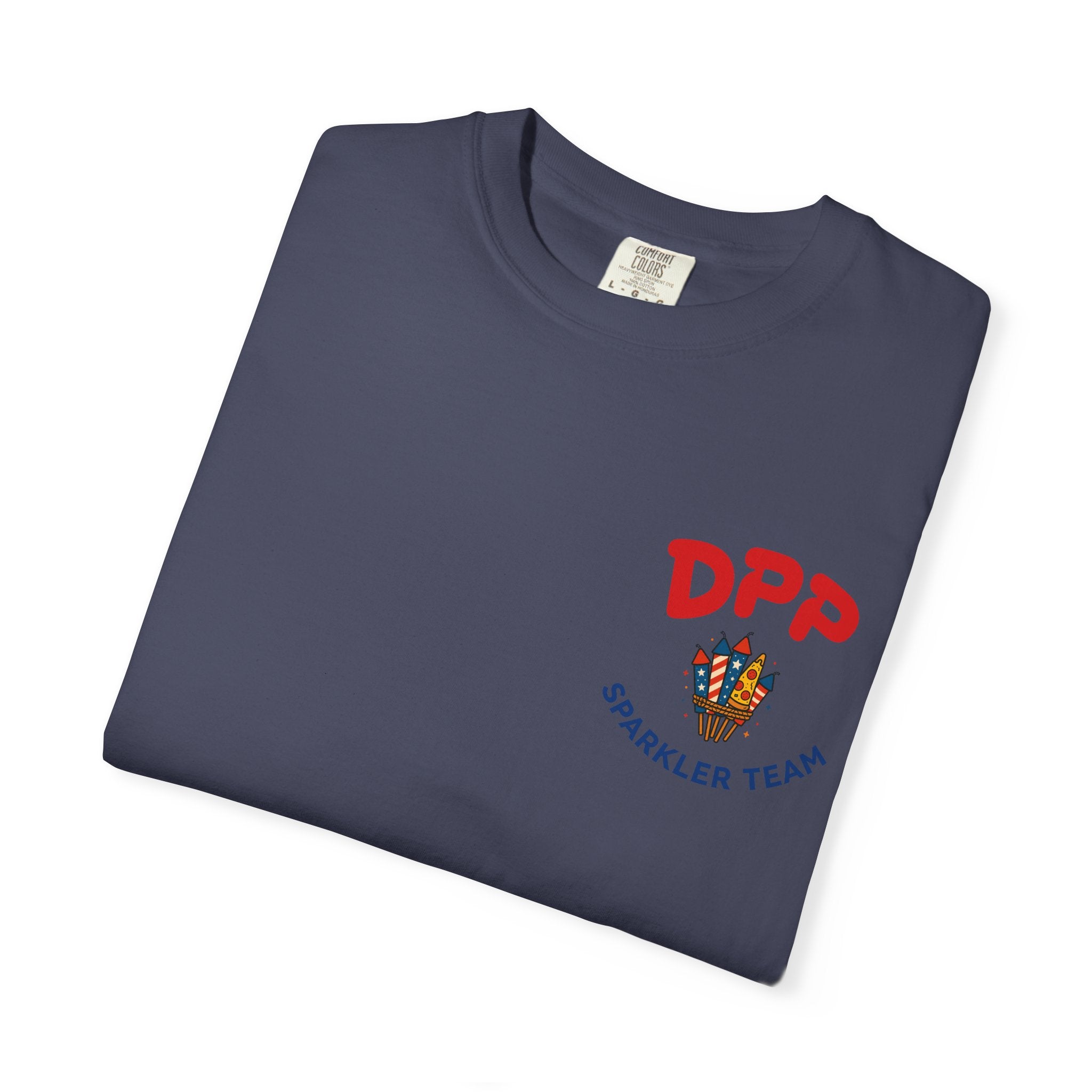 Dinosaur Pizza Party Sparkler Team Shirt