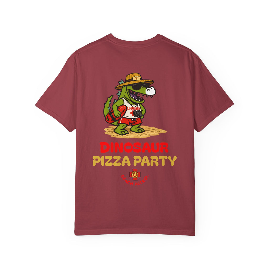 Dinosaur Pizza Party Beach Patrol Shirt