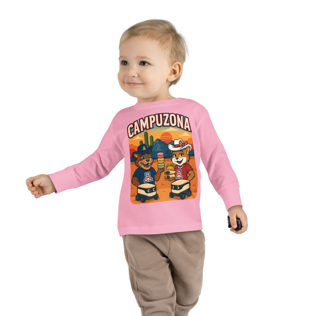 CAMPUZONA Toddler Foodie Long Sleeve Tee