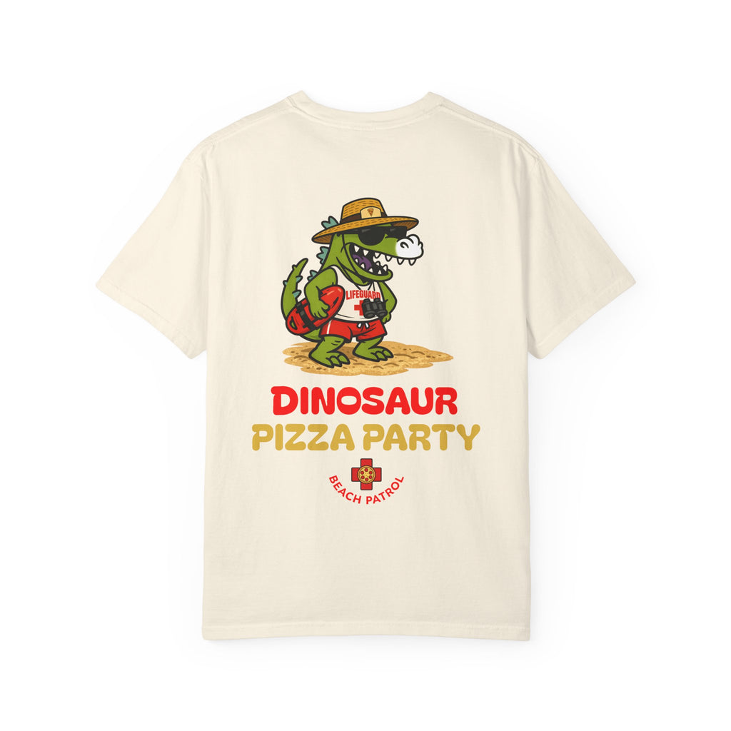 Dinosaur Pizza Party Beach Patrol Shirt