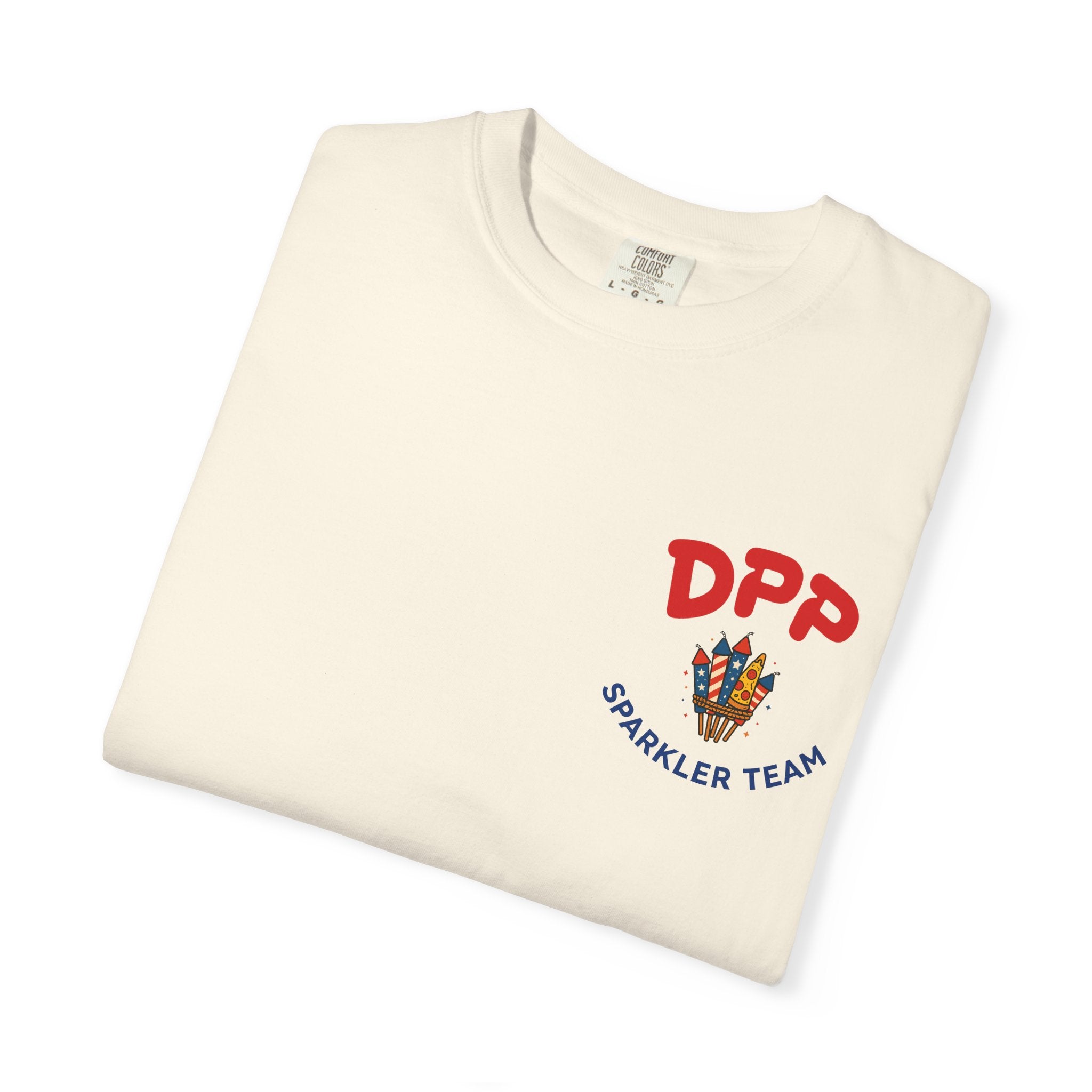 Dinosaur Pizza Party Sparkler Team Shirt