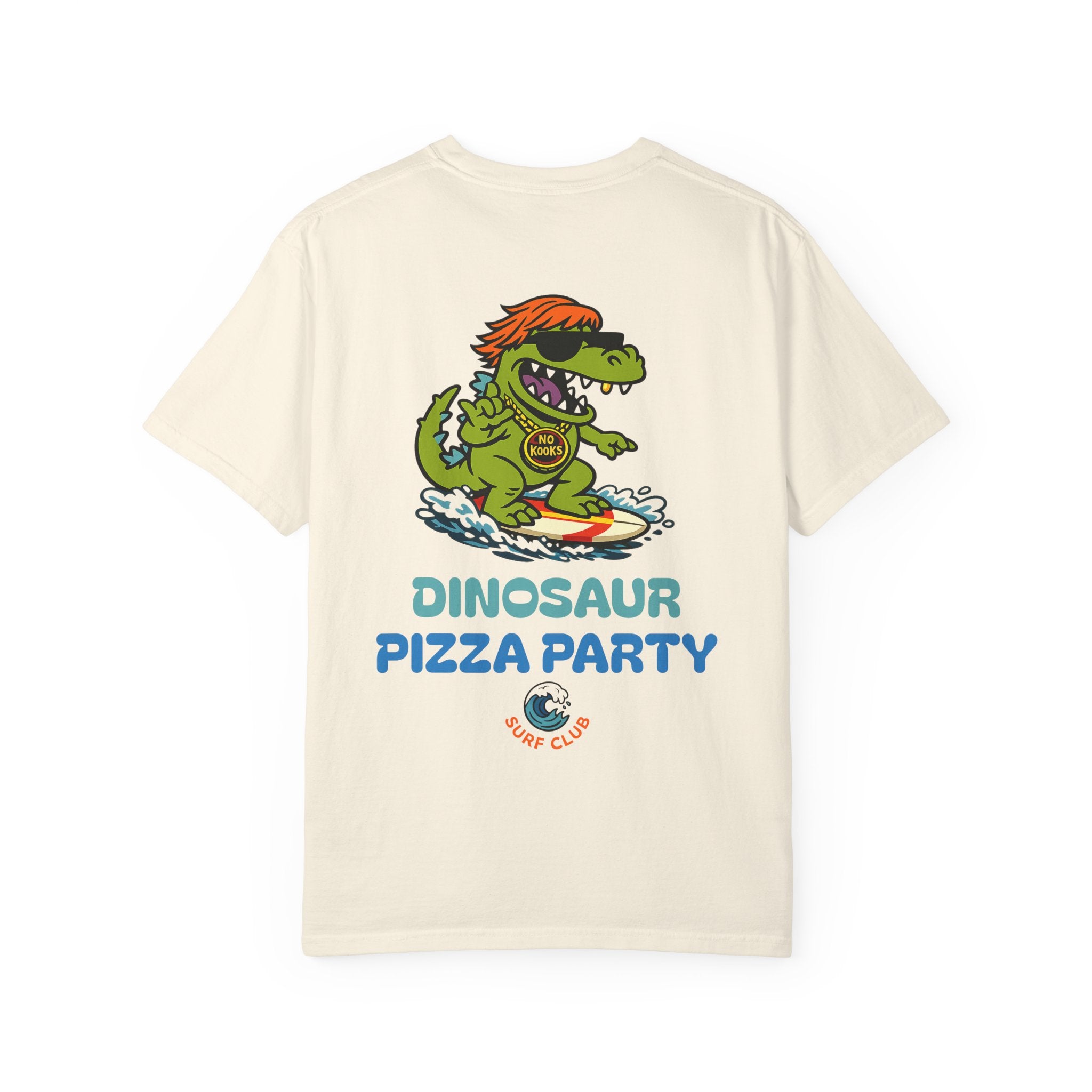 Dinosaur Pizza Party Surf Club Shirt