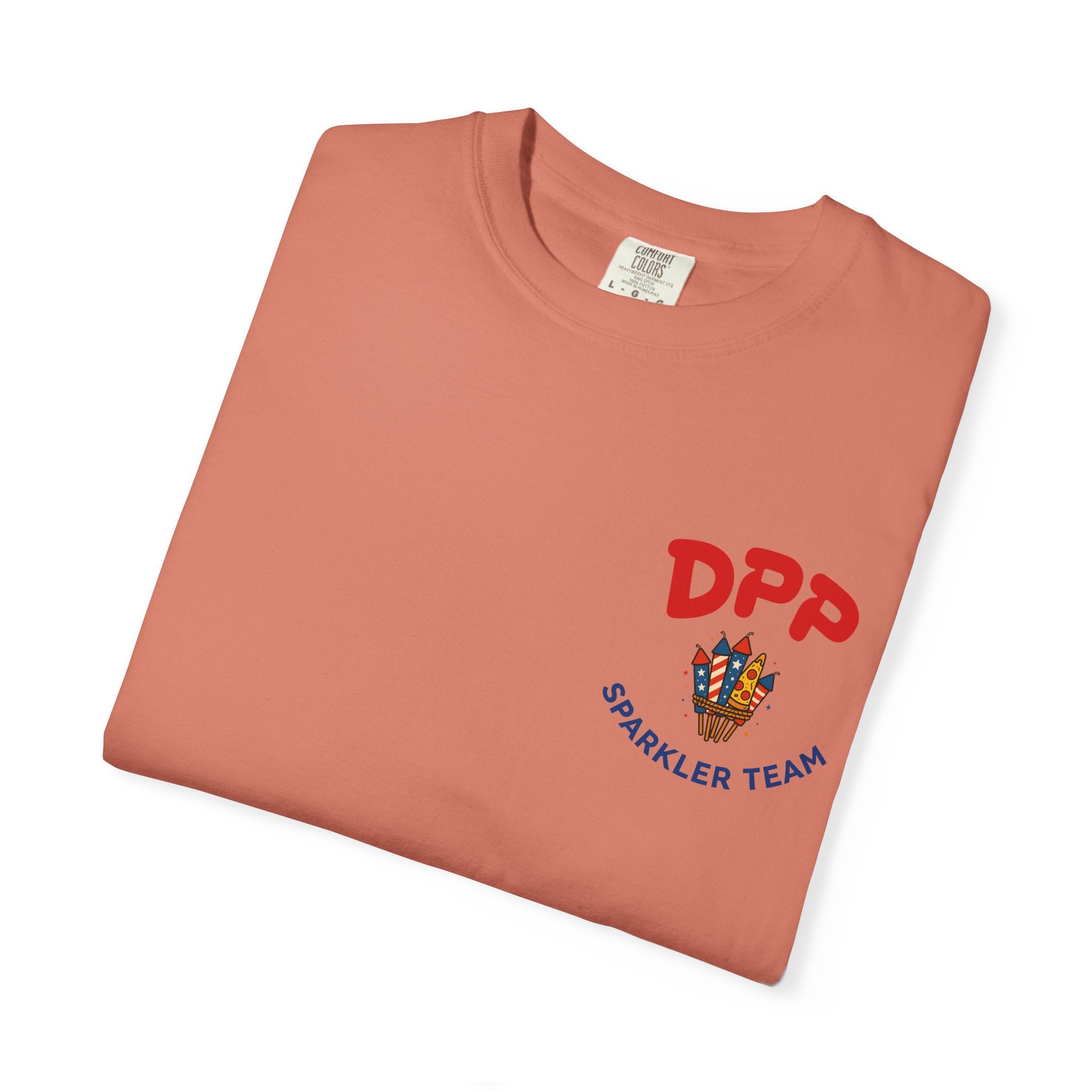 Dinosaur Pizza Party Sparkler Team Shirt