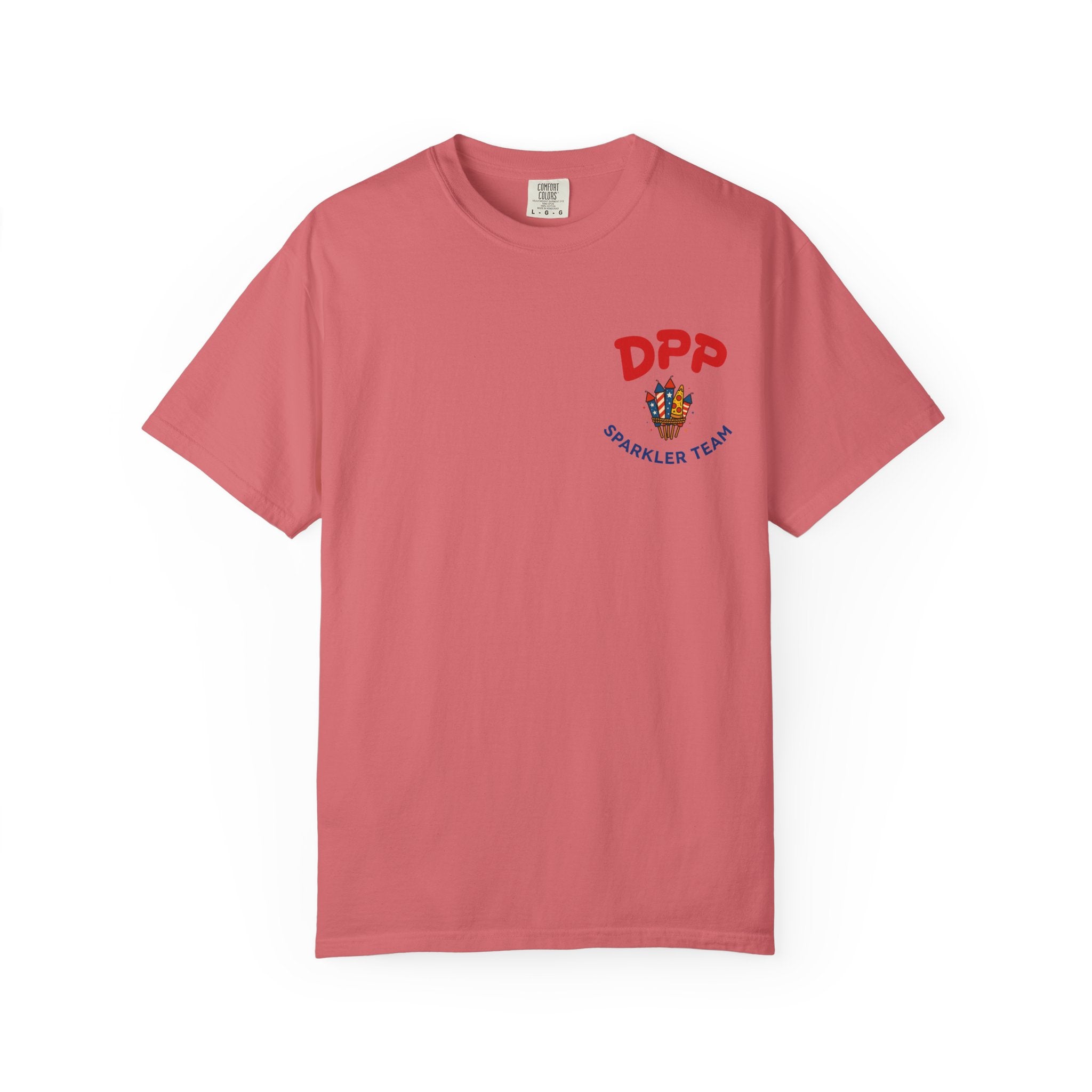 Dinosaur Pizza Party Sparkler Team Shirt