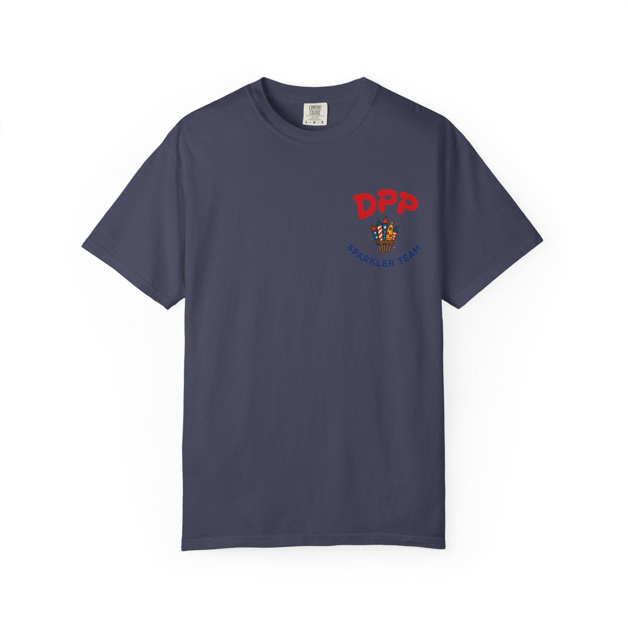 Dinosaur Pizza Party Sparkler Team Shirt