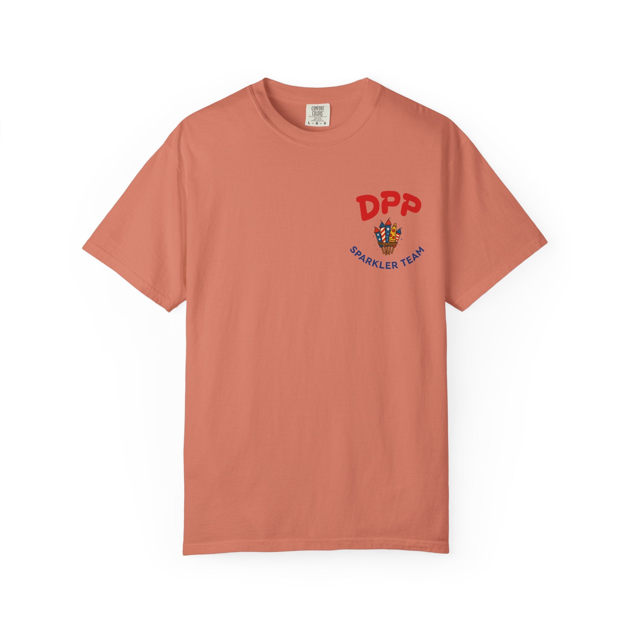 Dinosaur Pizza Party Sparkler Team Shirt