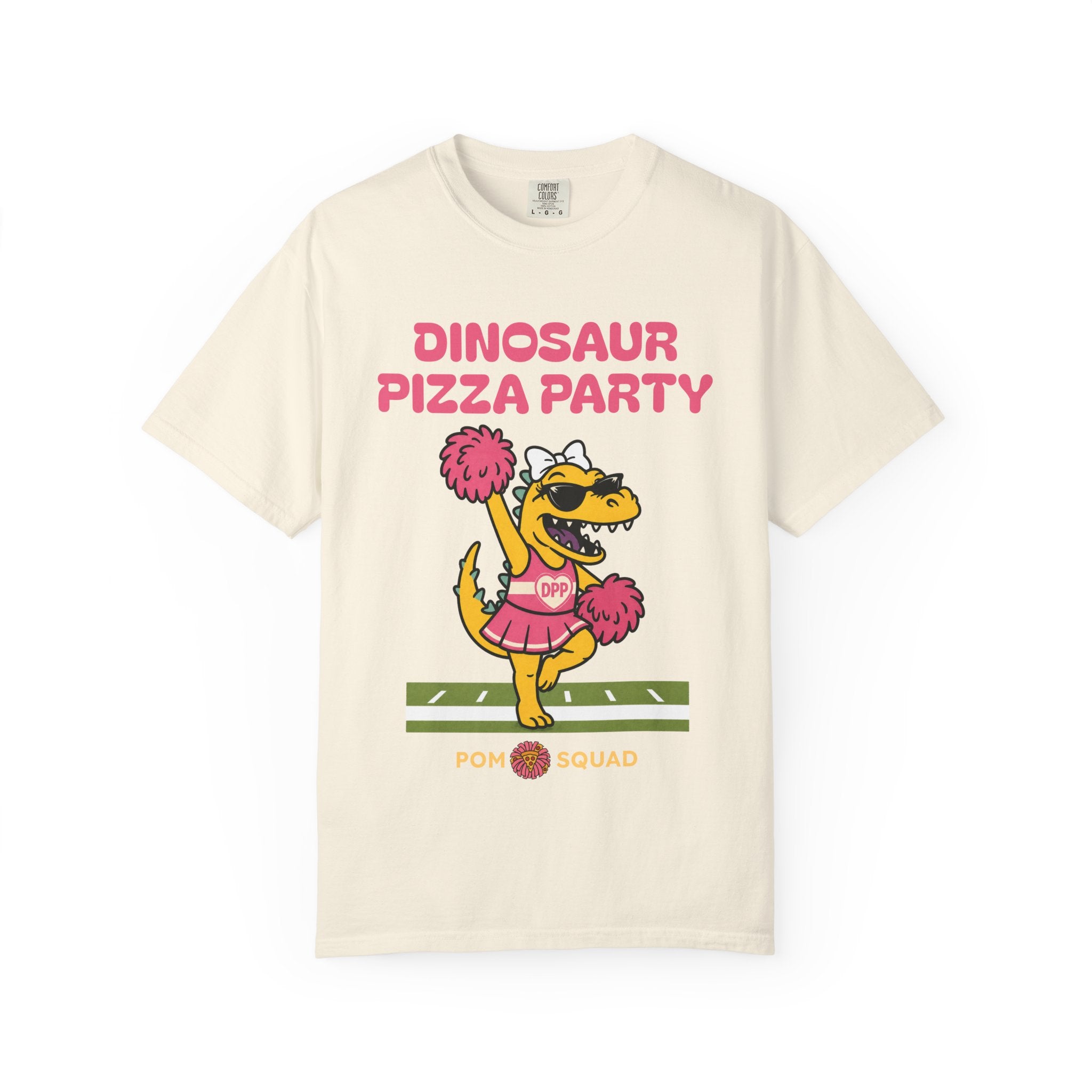 Dinosaur Pizza Party Pom Squad